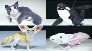 5 ANIMAIS DE PAPEL QUE VC PODE FAZER EM CASA/ COMPILA&Ccedil;&Atilde;O.