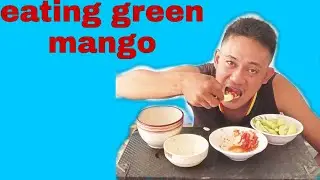 #Aborlan#Palawan/mukbang green mango with spicy bagoong/