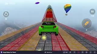 Mega Ramp Car Stunt Gameplay 🚗🔥 Extreme Jumps, Crazy Stunts & Nitro Speed | Android & Web