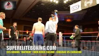 CES BOXING HIGHLIGHTS - GINGRAS VS CAMACHO - SUPER ELITE BOXING