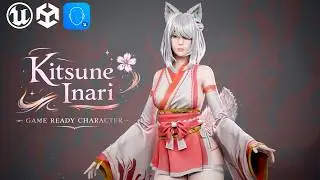 KITSUNE Inari - Game-Ready Character┃ Video Preview ┃