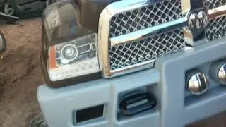 Emiliano puts the Ram 3500 by Kids trax trough its paces