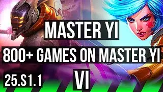 MASTER YI vs VI (JGL) | 800+ games | KR Master | 25.S1.1