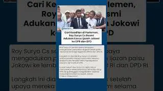 Cari Keadilan di Parlemen, Roy Suryo Cs Resmi Adukan Kasus Ijazah Jokowi ke DPR dan DPD