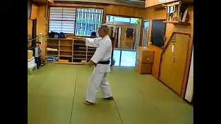 Ohtsuka Tadahiko O-sensei correcting parts of Higa Yuchoku no Seisan - 2008 Goju Kensha hombu Tokyo