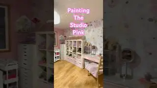 Painting My Nail Studio Pink - Vintage Inspired Studio  #taliasnailstudio
