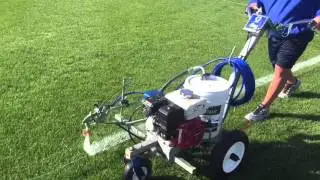Valspar Field Marking Demo with Graco LineLazer 3400