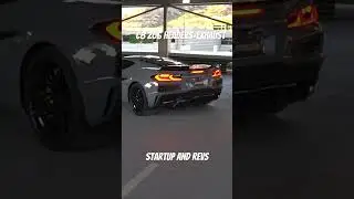 C8 Z06 startup + revs! FULL CATTED exhaust by Darkstar Industries #c8z06 #straightpipes #corvette