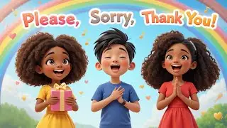 Please, Sorry, Thank You 🙏 | Kids Christian Manners Song | Sing Along & Learn Bible Values