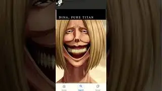 Dina fritz as smiling titan
