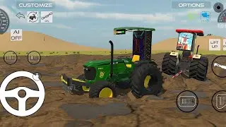 john deere 5050d vs swaraj 855||indian vehicles simulator 3d game 🎯||@Vedyadav13