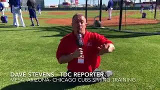 TDC - Field reporter Dave Stevens at MLB Spring Training 2018