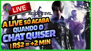 SUBATHON RESIDENT EVIL 6 AT&Eacute; PLATINAR 🔥 A LIVE S&Oacute; ACABA QUANDO O CHAT DEIXAR | R$2 = +2 MIN