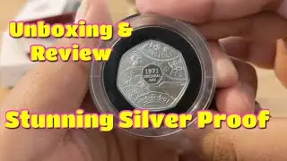 Silver Proof!!! 50th Anniversary of Decimal Day 50p Coin by the Royal Mint!!! Unboxing & Review