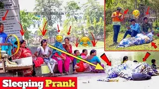 Sleeping in Public Prank 😴 || Funny Reaction Prank 2023 😂 || @gmasstv