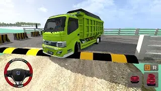 HINO Tipper Truck Mod For Bussid - Speed Breaker Map in Bus Simulator Indonesia - BUS Game 