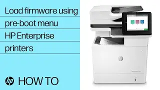 Load firmware using the Pre-Boot menu when recovering a printer | HP LaserJet Enterprise| HP Support