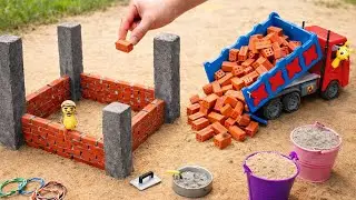 DIY Mini Tractor Builds two-story, 10-compartment flood-resistant cattle farm | Science Project