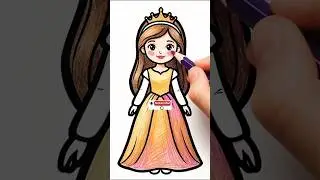 Princess Colouring 👸 | Easy & Cute Coloring Video | Learn Colors