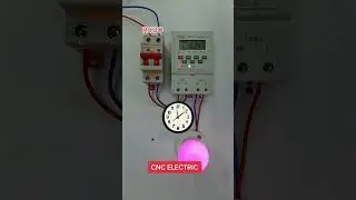 Digital Programmable Timer Connection with Load (Earth Leakage Circuit Breaker RCBO)