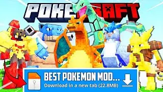 Best POKEMON Mod For MCPE 1.21+ (100% Working) 🔥
