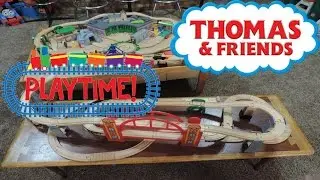 Double Thomas Wooden Train Table |  Playing with Trains | Fun on Sodor