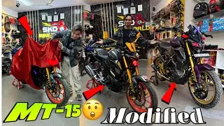 MT15 Modified | Mt 15 R9 Full titanium exhaust system | all new MT15 Accessories 👍