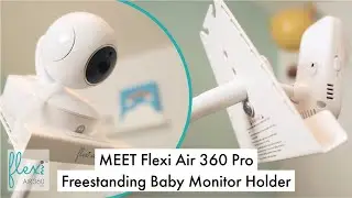 Flexi Air 360 Pro (Round Base) Universal Freestanding Baby Monitor Holder, Baby Video Monitor Shelf
