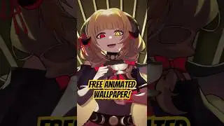 FREE animated wallpaper! (Jinja 2D Debut present) #animation #live2d #shorts #wallpaper