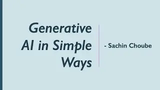 Generative AI in simple Way - English