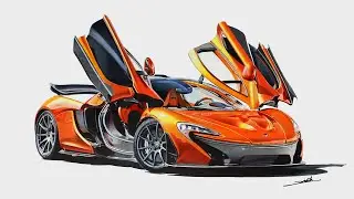Drawing a McLaren P1!