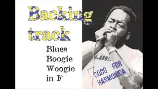 Blues boogie woogie backing track in F