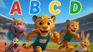 ABC Animals Olympics | From Jungle to Glory &ndash; The Safari Animal Olympics Story ABC Animals Alphabet
