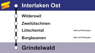 BOB Ansagen » R61 Interlaken Ost — Grindelwald (2023) | SLBahnen