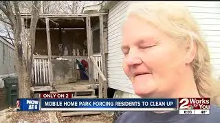 Mobile home park forcing residents to clean up