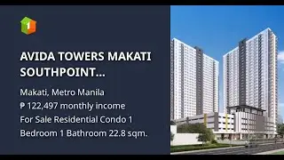 AVIDA TOWERS MAKATI SOUTHPOINT AVAILABLE UNITS: STUDIO / JR 1 BR / 1 BR (with BALCONY AVAILABLE)