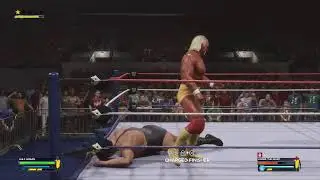 Hulk Hogan VS Andrew the Giant WWE2K24 Gameplay