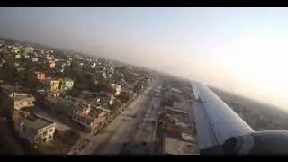 landing at Biratnagar Airport & view from the flight deck