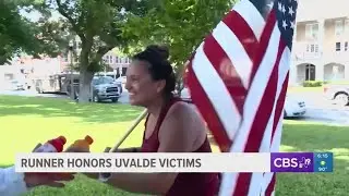 Runner honors victims in 2021 Robb Elementary school shooting
