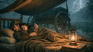 Together in the Storm – John and Abigail Resting Together During Night Time Thunderstorm | RDR2 ASMR
