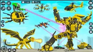 Dragon Robot Police Car Games - Android Gameplay