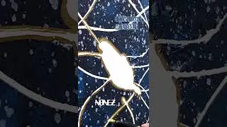 Shining thoughts 🌟 (working process) Neuron abstract art #shots #satisfying #artist #asmr