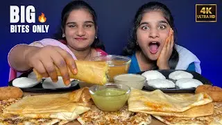 BIG BITE SOUTH INDIAN FOOD CHALLENGE | IDLI CHALLENGE | DOSA EATING CHALLENGE