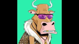 crackers the cow #2..nft,crypto,2022,xrp,gem,nftart,