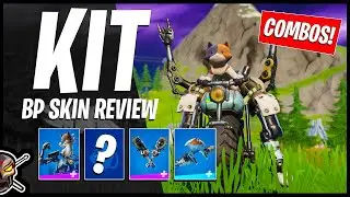 KIT Skin Review | Gameplay + Combos! Before You Buy (Fortnite Battle Royale)