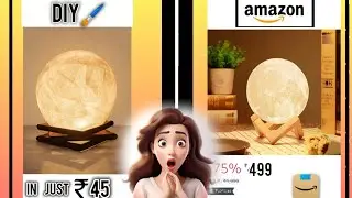 DIY Moon Lamp vs. Amazon Moon Lamp (Which is Better?) #Diy