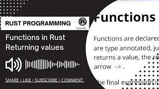 Functions in Rust: Returning values - Tutorial - Basics of  Rust Programming for Audio