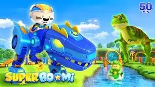 Ultimate Dinosaur Race 🦖 | Fast Paced Fun | Animal Rescue Team | Kids Cartoons | Super BOOMi