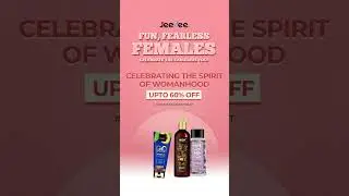 FUN FEARLESS FEMALE Jeevee's womens day sale starting from 3rd march - 13th March