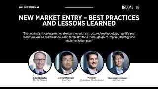 Reddal Webinar: New market entry - Best practices and lesson learned